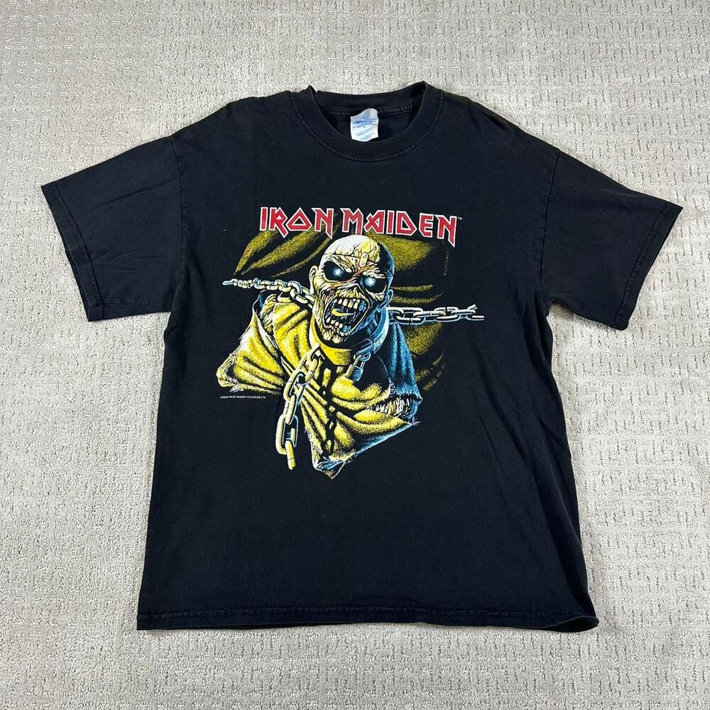 Vintage 2003 Iron Maiden black & yellow T-shirt